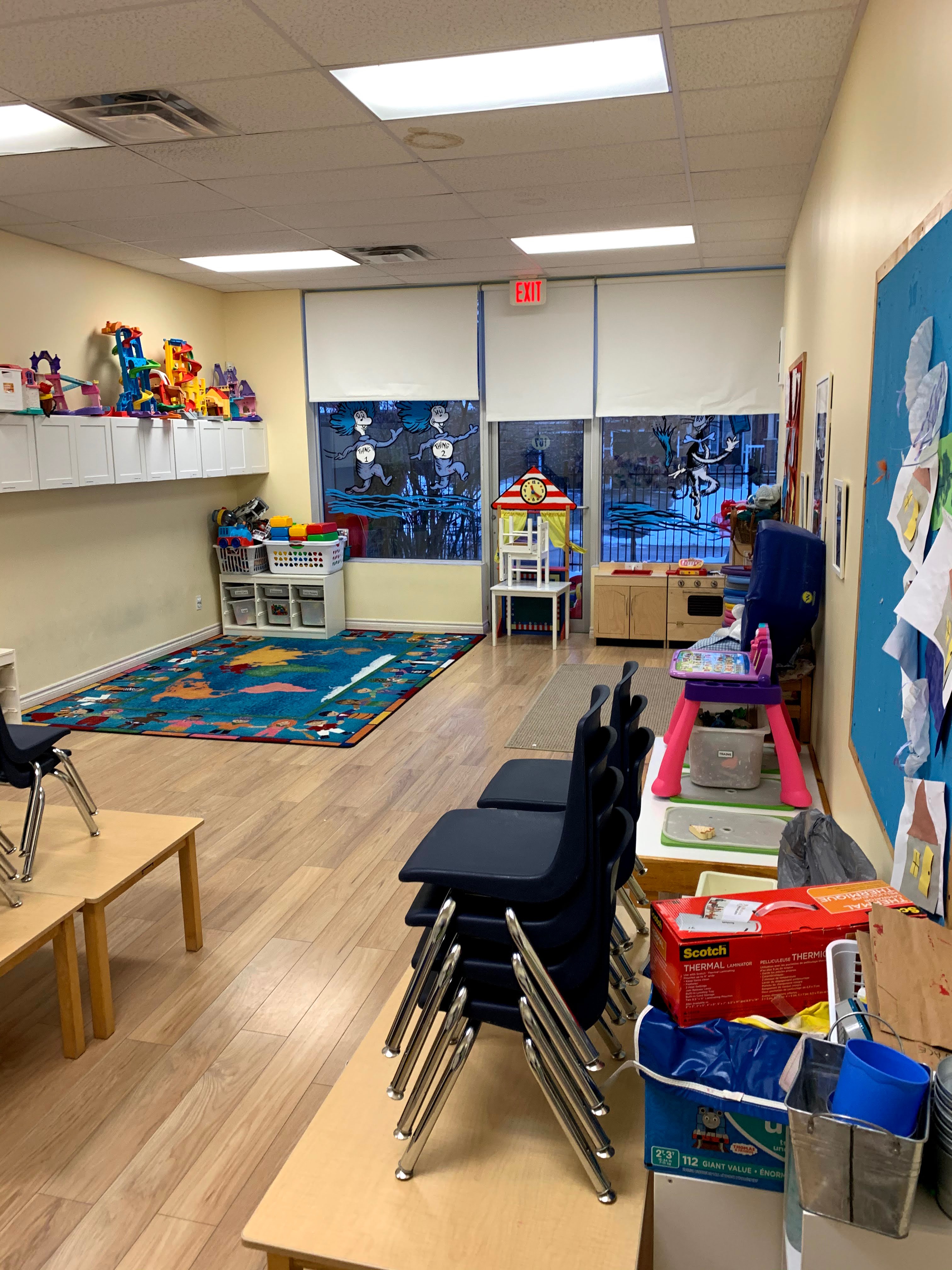 Real preschool classroom environment